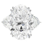 Verde 3ct IGI Certified Lab-grown Oval Cut Diamond Ring