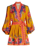 Zimmermann Orange Lovestruck Mini Dress