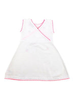 Baby Dior White & Pink Strawberry Embroidery Cardigan and Dress Set