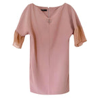 Elisabetta Franchi Crepe Chiffon Sleeve Dress