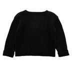 Bonpoint Dark Grey Knitted Cotton Cardigan