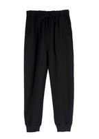 Simone Rocha Black Frill Detail Cuffed Joggers