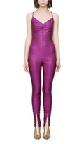 Gucci Pre Fall '19 Runway Purple Crystal Catsuit