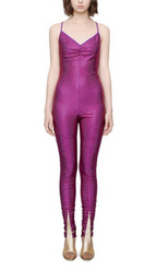 Gucci Pre Fall '19 Runway Purple Crystal Catsuit