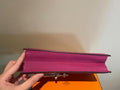 Hermes Magnolia Mysore Goatskin Verrou Clutch PHW