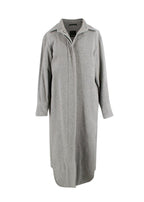 Bevza Grey Longline Wool Coat
