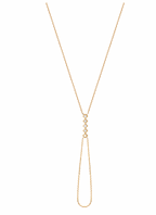 Yellow Gold Diamond Babylon Hand Chain