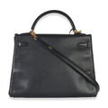 Hermès  Black Ardennes Vintage Kelly  32 GHW