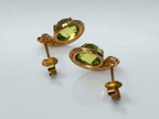 Fei Liu Peridot And Diamond Earrings
