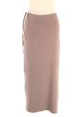 Magda Butrym Beige Ribbed Midi Wrap Skirt