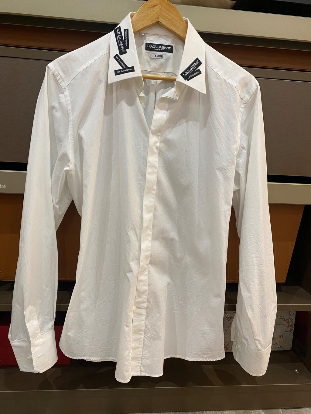 White Cotton Martini Shirt