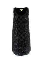 Erin Fetherston Black Beaded Flapper Dress