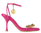 Bottega Veneta Pink Dot Heeled Sandals