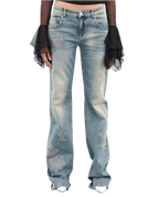 Blumarine Diamante Regular Jeans
