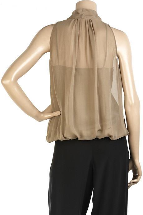 MOSCHINO silk chiffon nude PUSSYBOW
