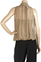 MOSCHINO silk chiffon nude PUSSYBOW