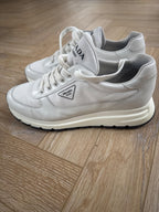 Prada Men's White Leather Trainers