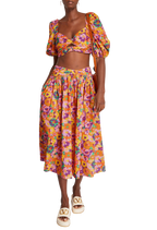 Violet Twist Midi Skirt & Top