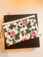 Dolce & Gabbana White Tropical Rose Pouch