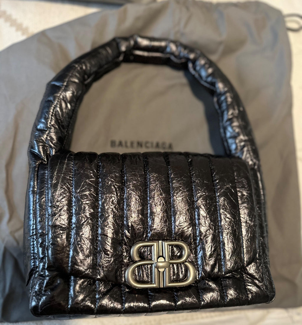 Balenciaga Silver Monaco Bag