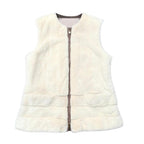 Loro Piana Cream Nylon & Shaved Mink Gilet
