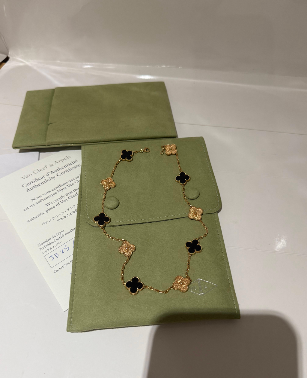 Van  Cleef and Arpels  Vintage Alhambra Necklace in Bois d'Amourette 10 Motifs