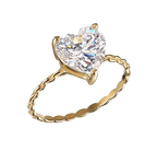 Anabela Chan Mini Lab Diamond Heart Ring