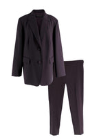 Marina Rinaldi Aubergine Single Breasted Blazer and Trouser Suit