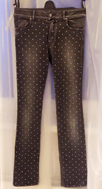 Blumarine Crystal skinny jeans