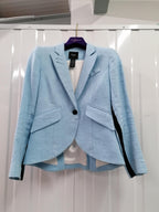 Smythe Blue Linen Single Breasted Blazer