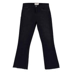 Current/Elliott 'The Kick Jean' Black Corduroy Trousers