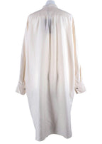 Etro Cream Pleated Detail Silk Tunic