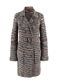 Missoni Multicoloured  Longline Belted Wool Cardigan