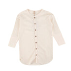 Kids 3-4Y Undyed Waffle Cotton Shirt Dress