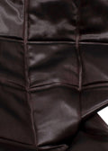 Bottega Veneta Chain Link Chocolate Brown Padded Two Piece Skirt
