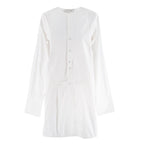 Stella McCartney White Cotton Button-Down Long-Sleeve Tunic
