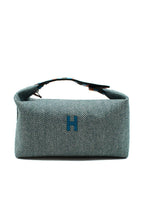 Hermes Green Stripe Bride-a-Brac au Carre Case, Large Model