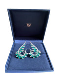 Stephen Webster Emerald and Diamond Plumage Earrings