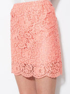 Gold Hawk garden lace silk skirt