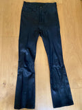 The Hana High Rise Cropped Leather Pants