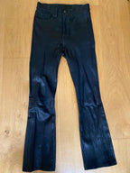 The Hana High Rise Cropped Leather Pants
