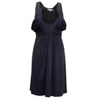 Vanessa Bruno Navy Dress with Black Frill