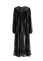 Zimmermann Black Sheer Chiffon Polka Dot Dress