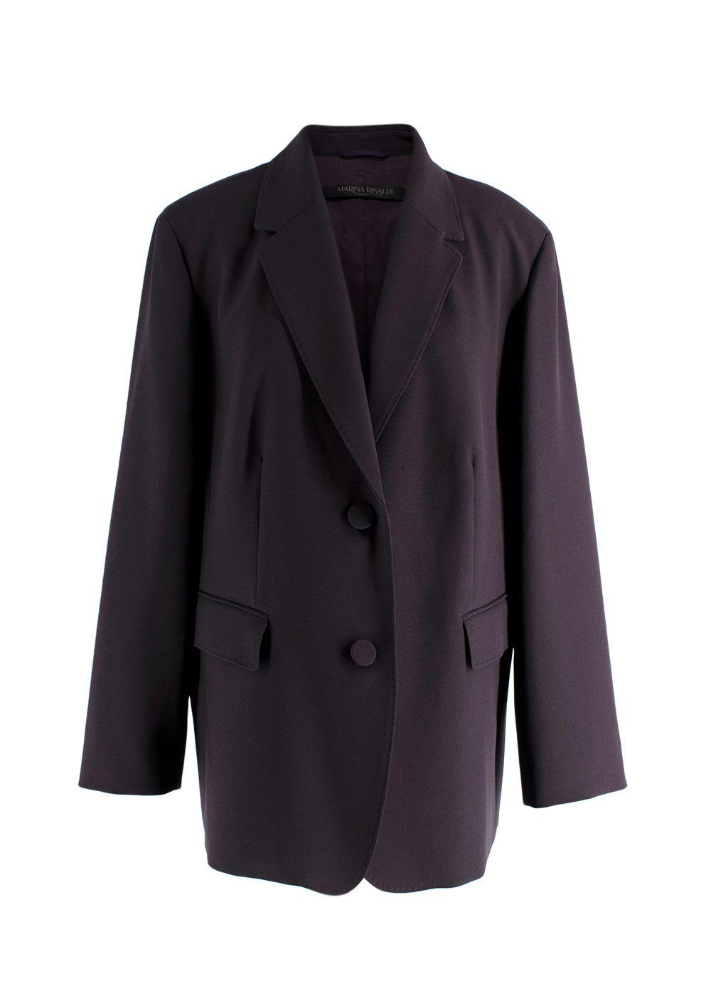 Marina Rinaldi Aubergine Single Breasted Blazer and Trouser Suit