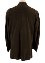 Franck Namani Dark Brown Suede Tailored Jacket