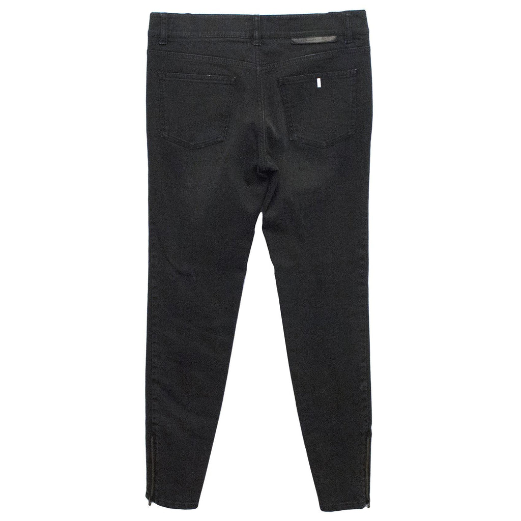 Stella McCartney Grey/Black Jeans With Star Embellishment