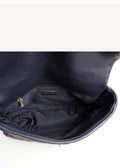 Chanel Navy Blue 19 Large Flap Bag