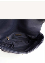 Chanel Navy Blue 19 Large Flap Bag