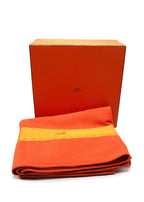 Hermes Orange and Yellow Wool Blanket
