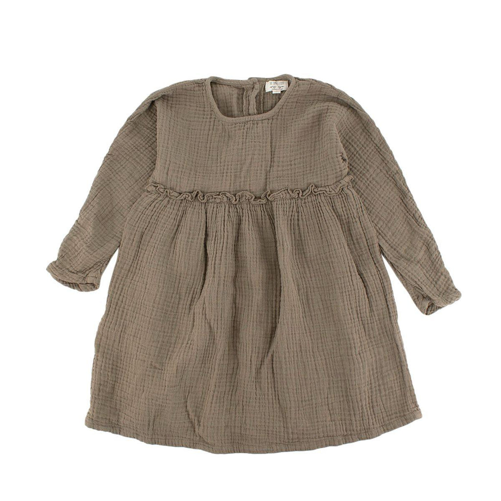 Olive Green Muslin Dress